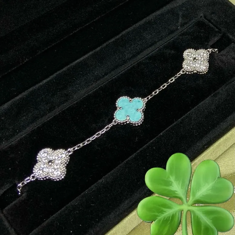 EMKOSUNG 18K Gold  Plated  Four Leaf Clover Bracelets for Women