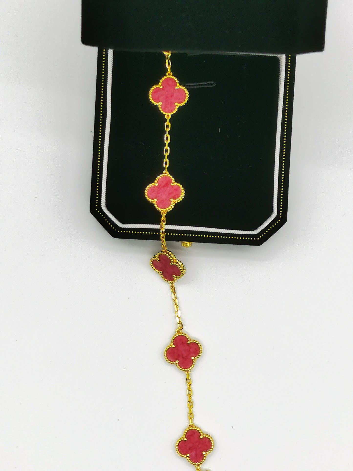 EMKOSUNG 18K Gold  Plated  Four Leaf Clover Bracelets for Women