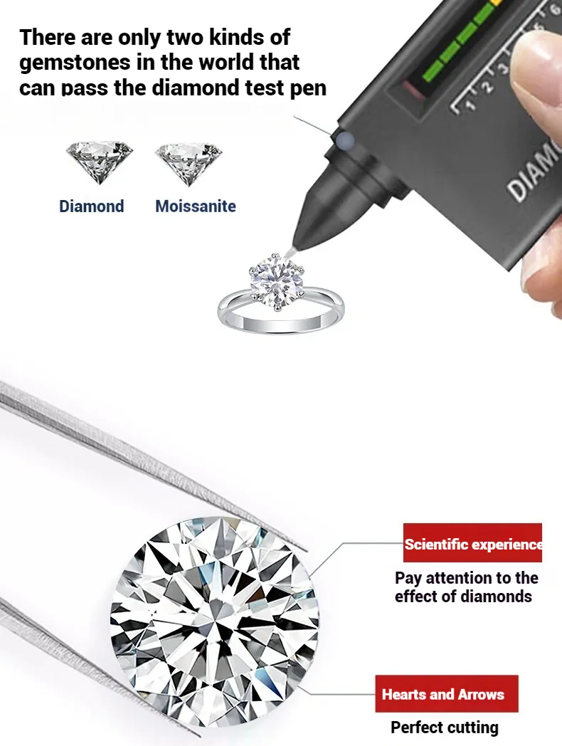 EMKOSUNG 18K Gold  Plated  Light Luxury  Moissanite Initial Letter  Necklaces for Women