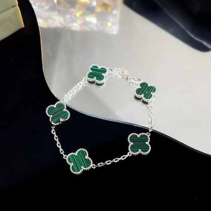 EMKOSUNG 18K Gold  Plated  Four Leaf Clover Bracelets for Women