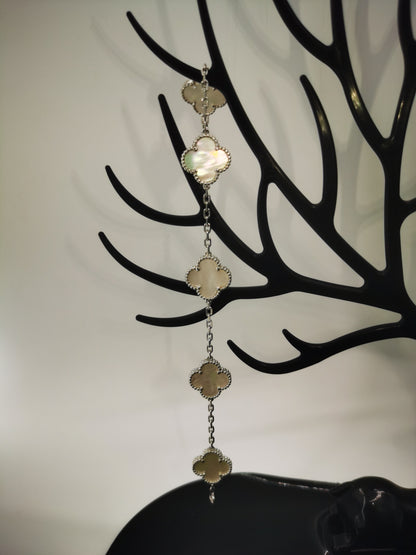 EMKOSUNG 18K Gold  Plated  Four Leaf Clover Bracelets for Women