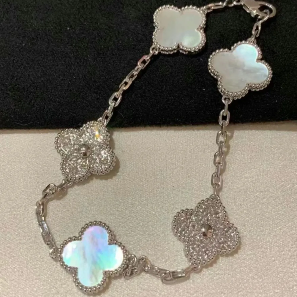 EMKOSUNG 18K Gold  Plated  Four Leaf Clover Bracelets for Women