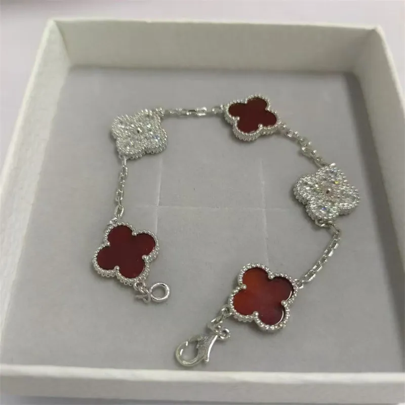 EMKOSUNG 18K Gold  Plated  Four Leaf Clover Bracelets for Women