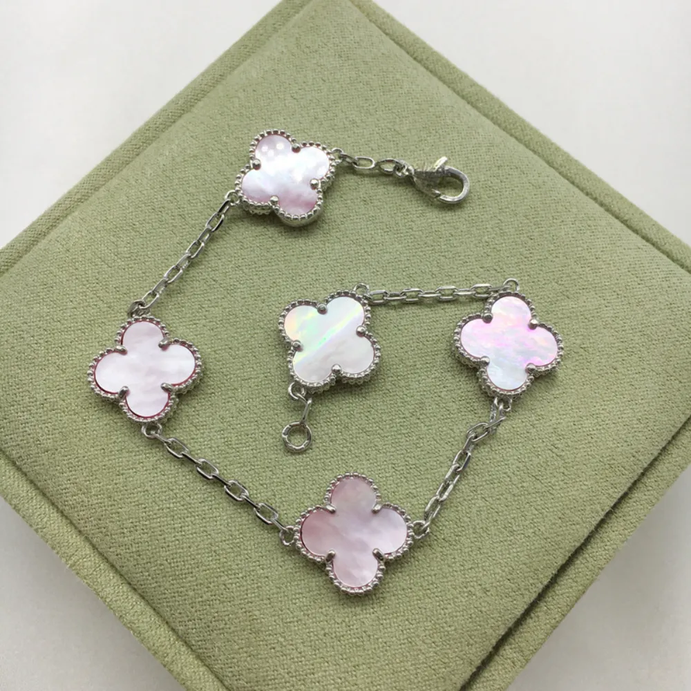 EMKOSUNG 18K Gold  Plated  Four Leaf Clover Bracelets for Women