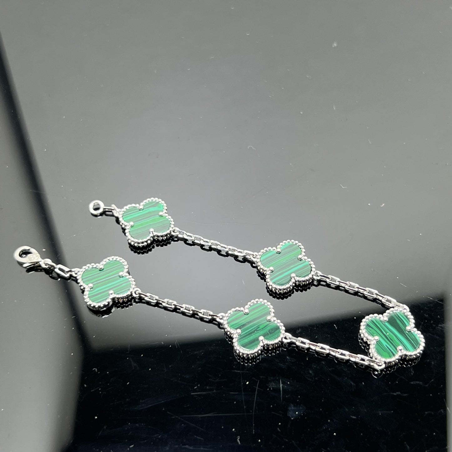 EMKOSUNG 18K Gold  Plated  Four Leaf Clover Bracelets for Women