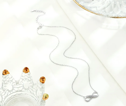 EMKOSUNG 18K Gold Plated Light Luxury Fashion Lucky 8 Necklaces for Women