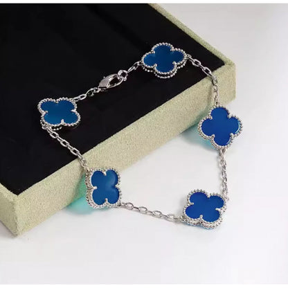 EMKOSUNG 18K Gold  Plated  Four Leaf Clover Bracelets for Women