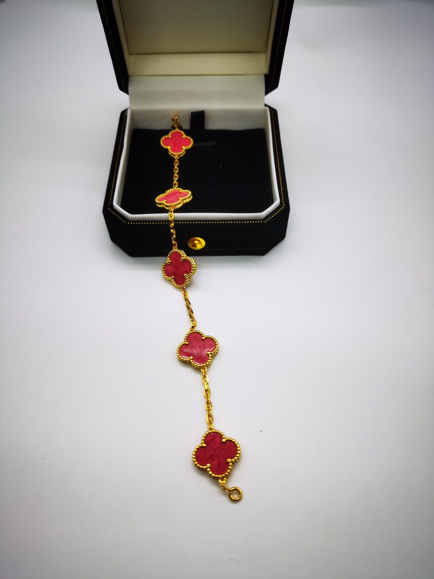 EMKOSUNG 18K Gold  Plated  Four Leaf Clover Bracelets for Women